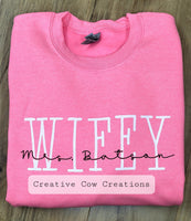 Personalized Mama, Wifey, Teacher shirt / sweatshirt
