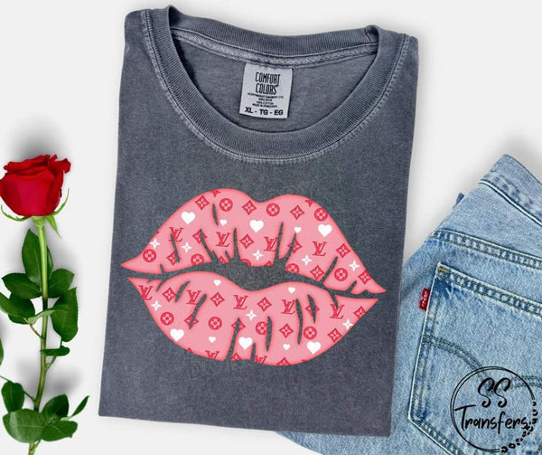 Valentines Day Boujee Kiss Lips shirt / sweatshirt