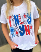 4th of July Kids Name Shirt