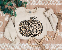 Leopard Pumpkin Monogram shirt / sweatshirt