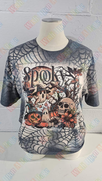 Spooky Bleached Webs shirt / sweatshirt