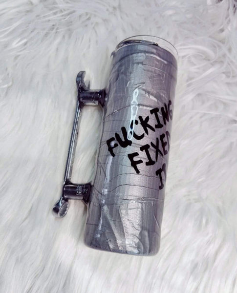 Duck Tape Fixed It Tumbler with Wrench Handle