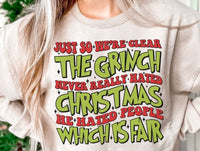 Grinch Hated People shirt / sweatshirt