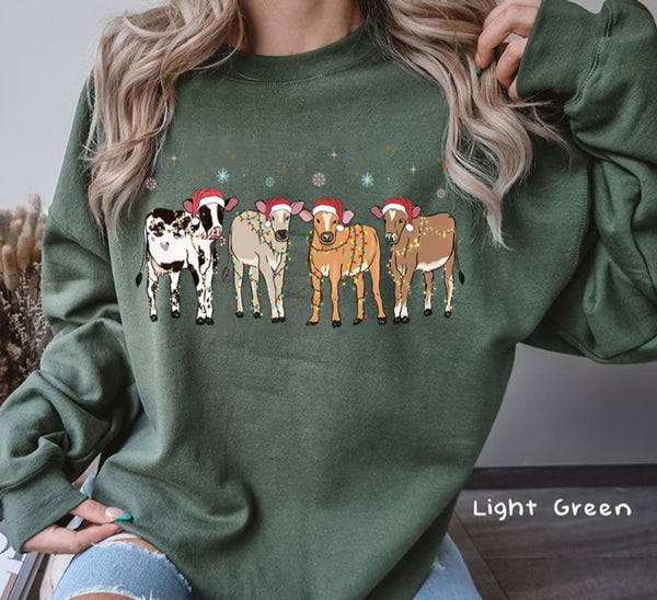 Christmas Cow shirt / sweatshirt