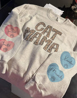 Leopard Cat Mama & Names shirt / sweatshirt