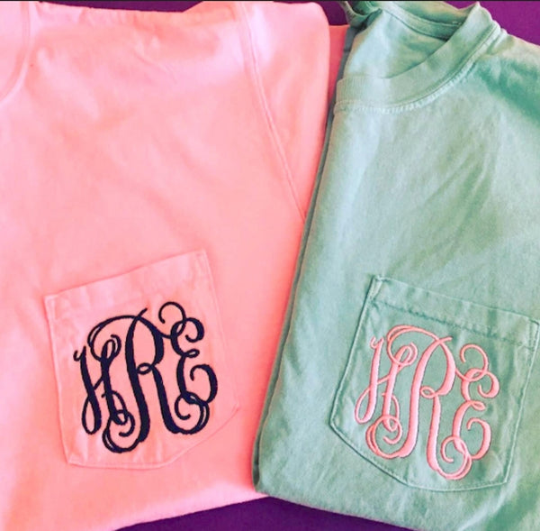 Comfort Colors Monogram Shirt / Sweatshirt