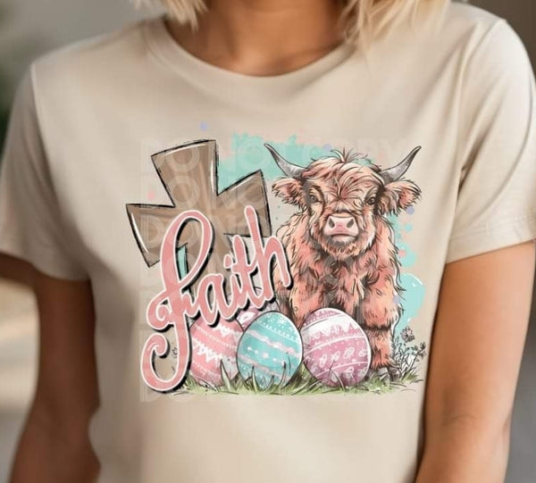 Easter Highland Cow shirt / sweatshirt