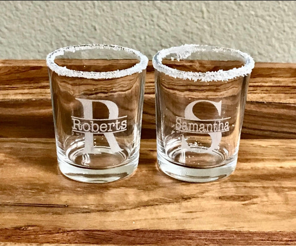 Etched Shot Glasses