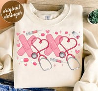 XOXO Nurse Valentines Day shirt / sweatshirt