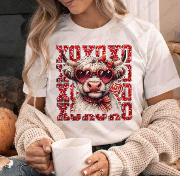 XOXO Cow Valentines Day shirt / sweatshirt