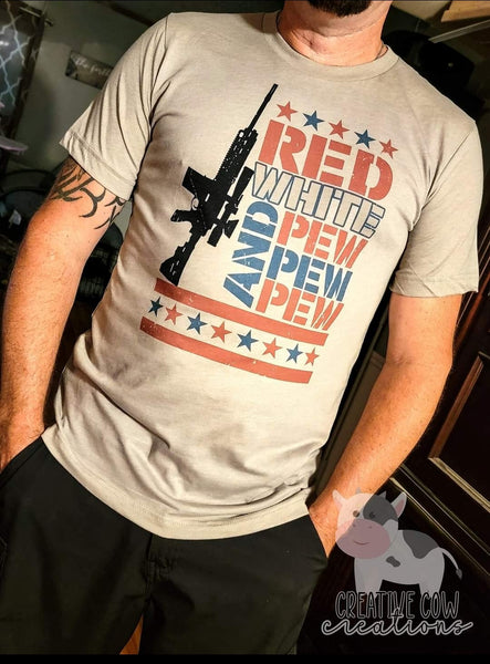 Red White & PewPew Shirt