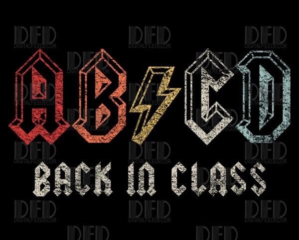 ABCD Back In Class Shirt