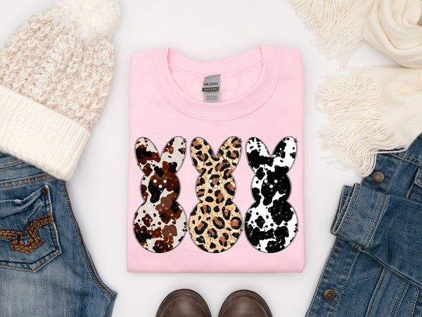 Animal Print Bunnies shirt / sweatshirt